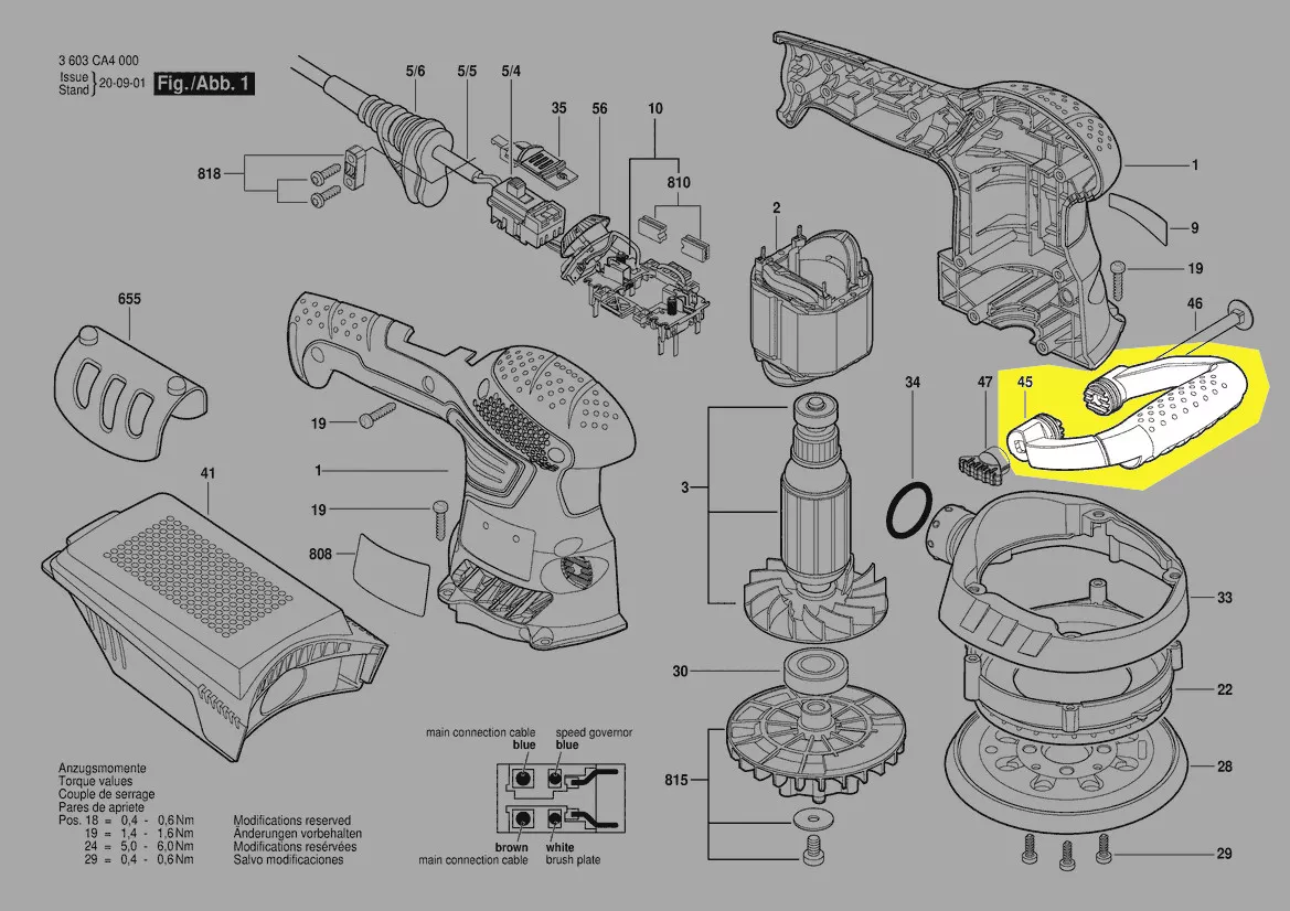 Poignée réf. 2 609 004 187 BOSCH